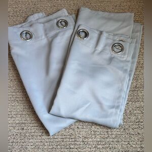 Grey Grommet Curtains